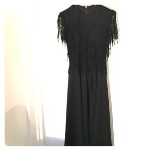 Vintage flapper-style witchy lacy cocktail dress